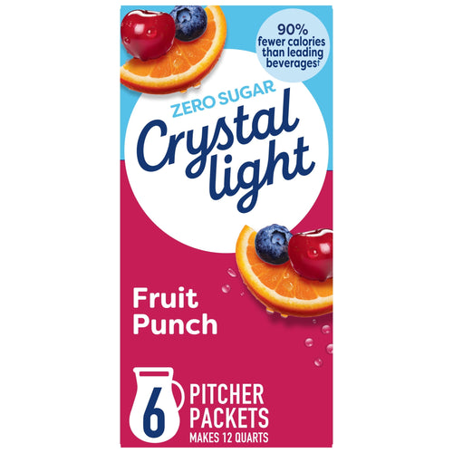 Crystal Light 6 Pitcher Packets · Polvo para agua · 2.04 oz · sobres