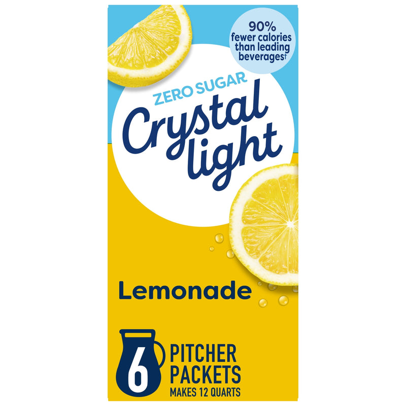 Crystal Light 6 Pitcher Packets · Polvo para agua · 3.2 oz · sobres