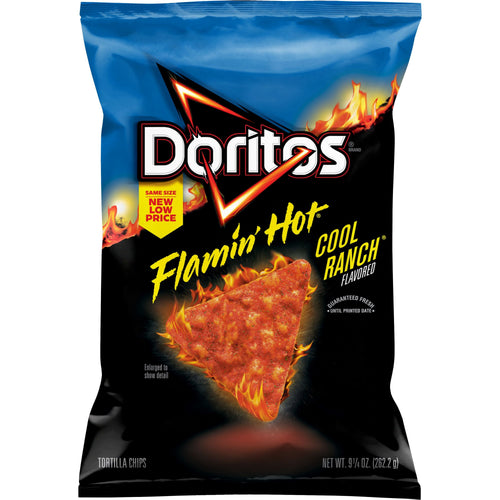 Doritos Flamin' Hot Cool Ranch · Totopos · 9.25 oz · bolsa