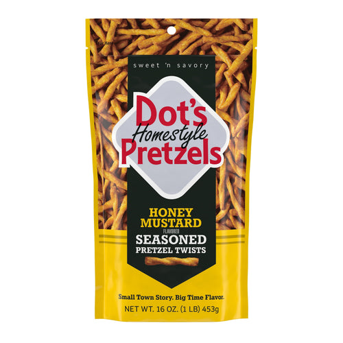 DOT'S Homestyle Honey Mustard Seasoned Pretzel Twists · Pretzels · 16 oz · bolsa