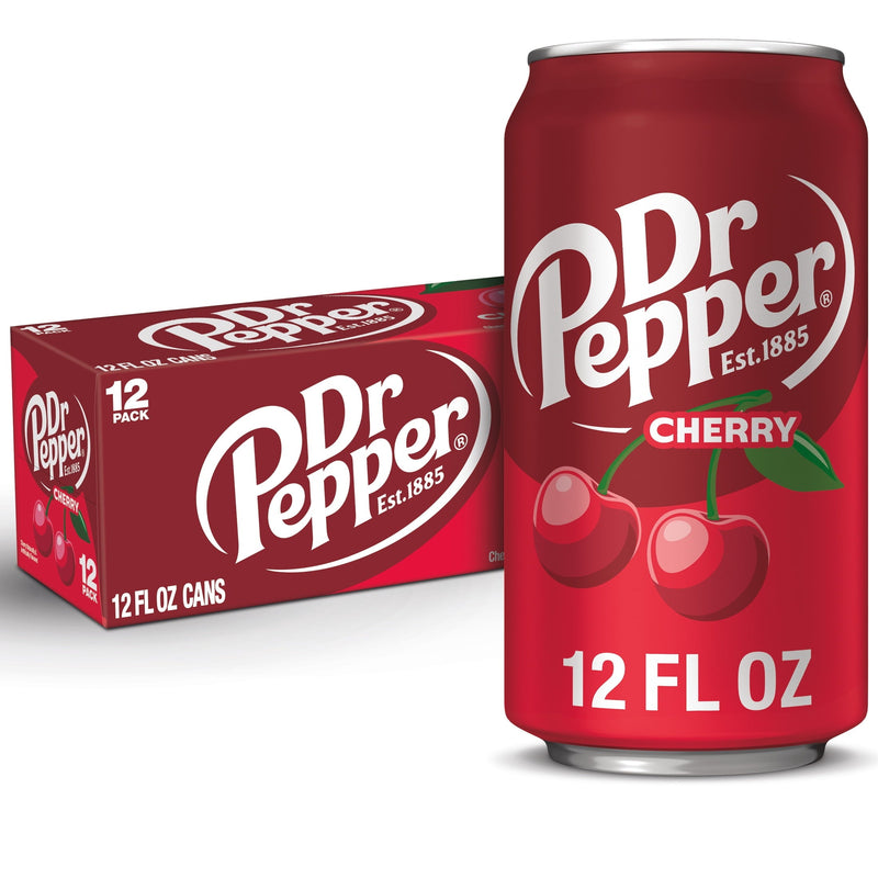 Dr Pepper Cherry · Refresco · 12 latas de 12 fl oz