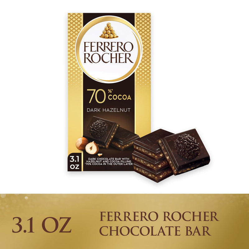 Ferrero Rocher premium chocolate bar Dark Chocolate · Barra · 3.1 oz