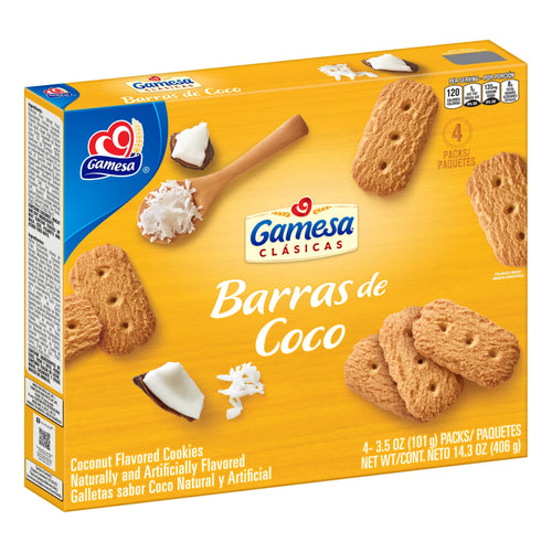 Gamesa Barras De Coco Coconut · Galletas · 14.3 oz · caja