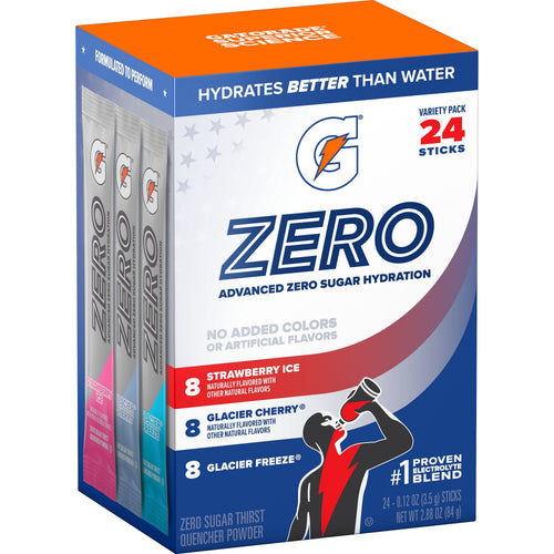 Gatorade Strawberry Ice Glacier Cherry and Glacier Freeze · Polvo para agua · 0.12 oz