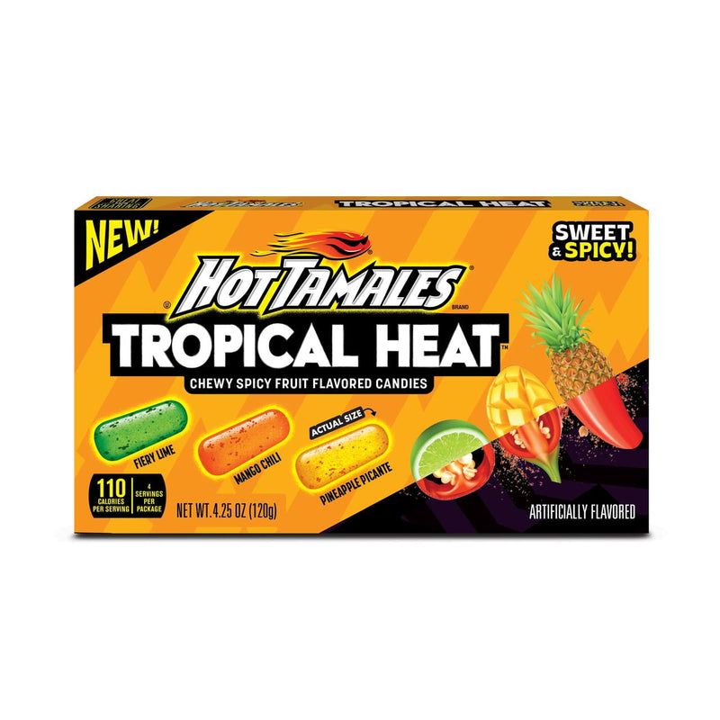 HOT TAMALES Tropical Heat · Dulce · 4.25 oz · caja