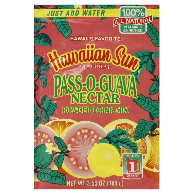 Hawaiian Sun Pass-O-Guava Nectar Powder · Polvo para agua · 3.53 oz