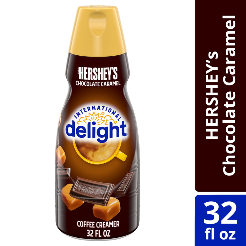 International Delight HERSHEY’S Chocolate Caramel · Crema para café · 32 fl oz · botella