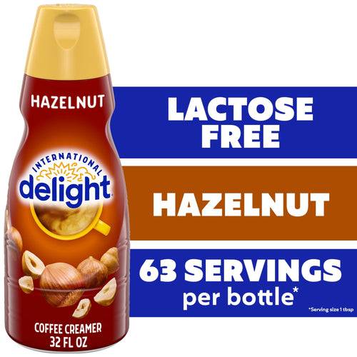 International Delight Hazelnut Bottle Lactose Free · Crema para café · 32 fl oz · botella