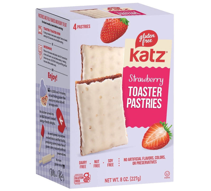 Katz Strawberry Nut Free · Pastelitos · 8.0 oz