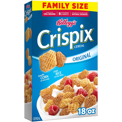 Kellogg's Crispix Original Fat Free · Cereal · 18 oz · tamaño familiar