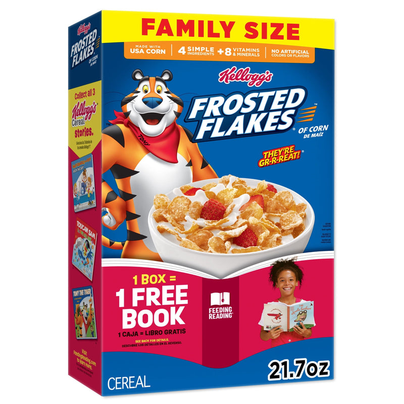 Kellogg's Frosted Flakes Original Fat Free · Cereal · 21.7 oz · tamaño familiar