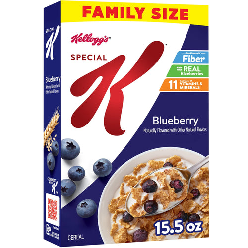 Kellogg's Special K Blueberry · Cereal · 15.5 oz · tamaño familiar
