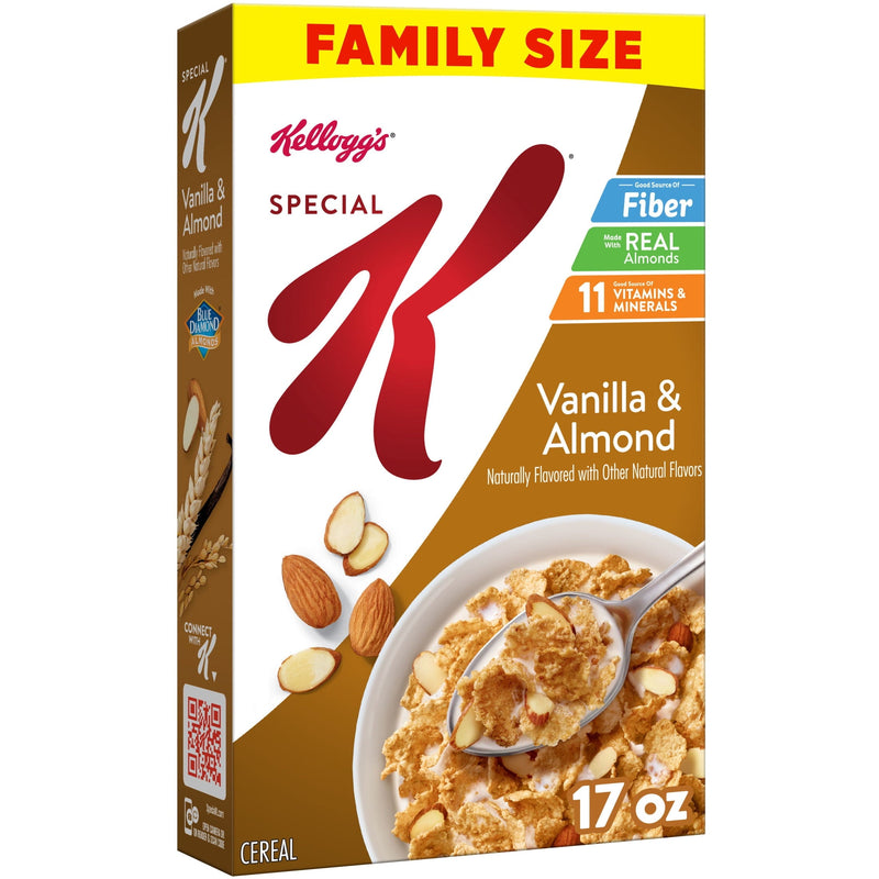 Kellogg's Special K Vanilla and Almond · Cereal · 17 oz · tamaño familiar