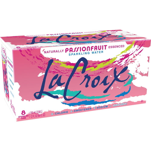 LaCroix Passionfruit · Agua mineral · 8 pzas de 12 fl oz