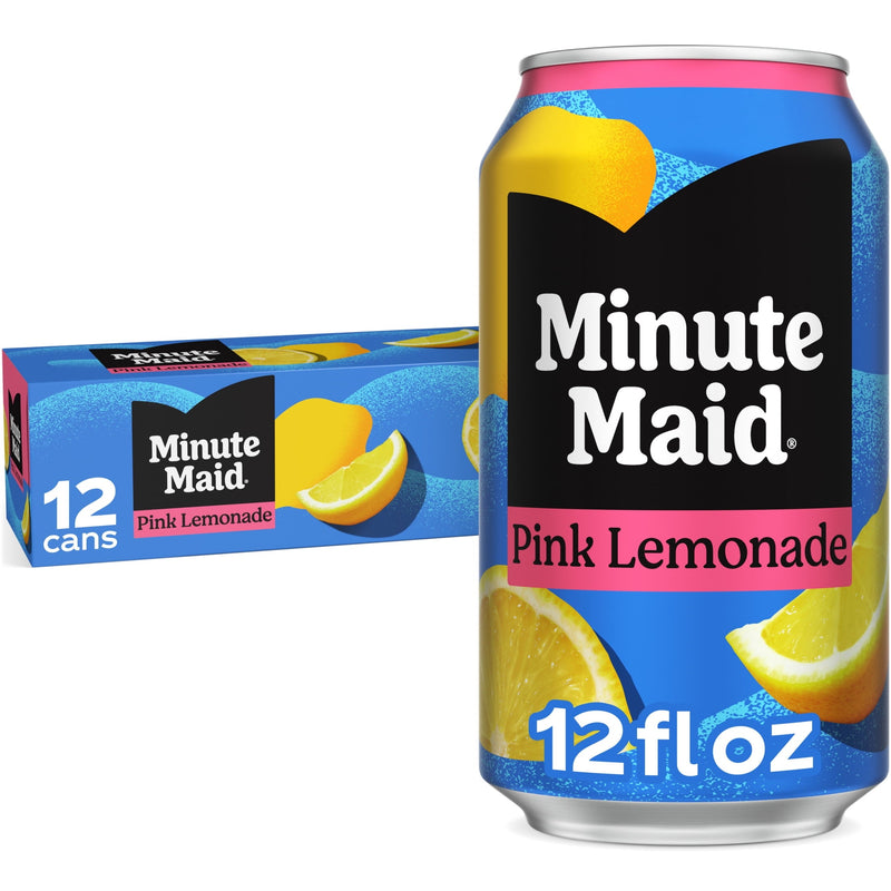 Minute Maid Pink Lemonade · Bebida · 12 latas de 12 fl oz
