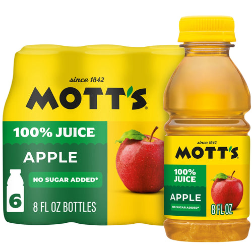 Mott's 100% Apple Juice · Bebida · 6 pzas de 8 fl oz