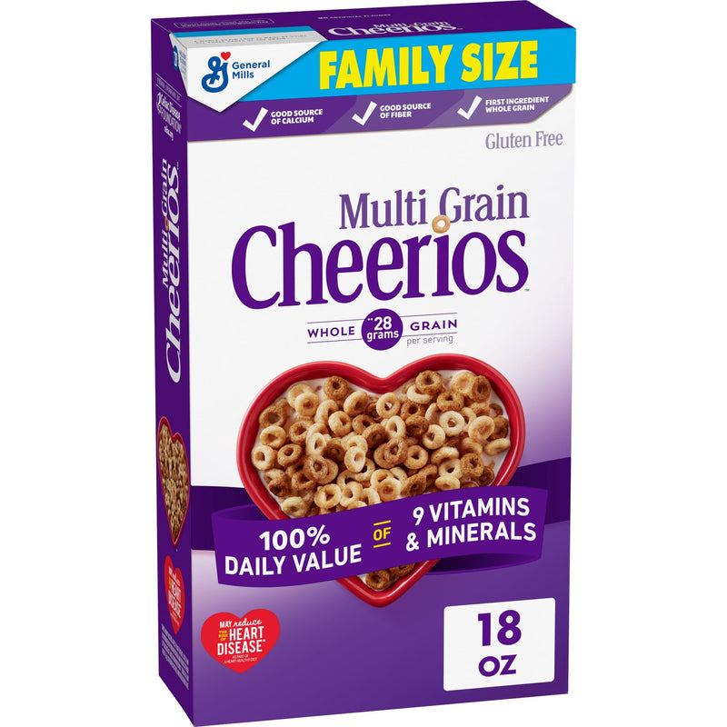 Multi Grain Cheerios Heart Healthy · Cereal · 18 oz · tamaño familiar