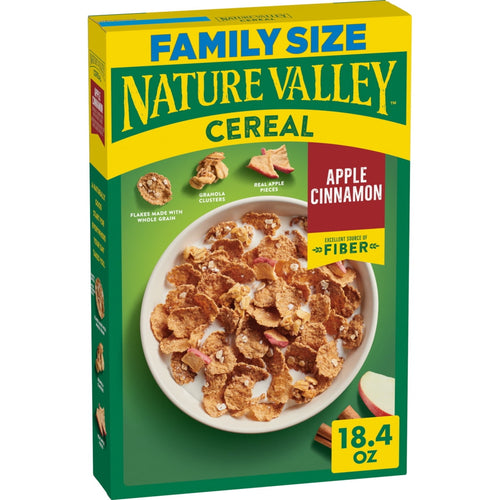 Nature Valley Apple Cinnamon · Barra · 18.4 oz · tamaño familiar