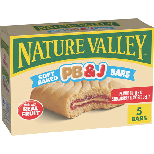 Nature Valley PB and J Peanut Butter and Strawberry Jelly · Snack salado · 5 pzas de 9.75 oz