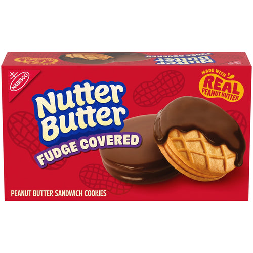 NUTTER BUTTER Fudge Covered Peanut Butter · Galletas · 7.9 oz