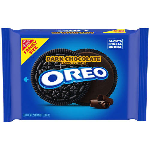 OREO Dark Chocolate Creme Chocolate · Galletas · 17 oz · tamaño familiar