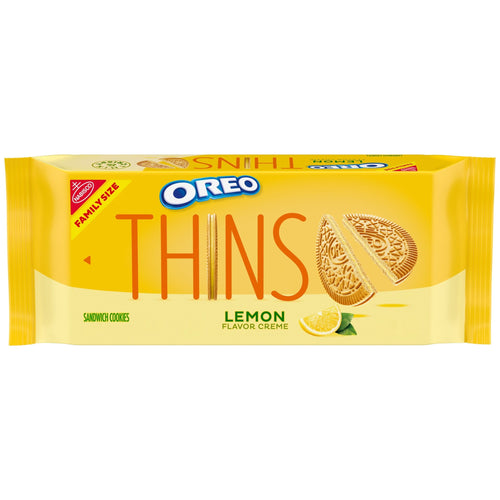 OREO Thins Lemon Creme · Galletas · 11.78 oz · tamaño familiar