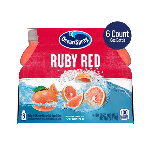 Ocean Spray® Ruby Red Grapefruit Juice Drinks · Bebida · 6 pzas de 10 fl oz