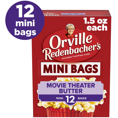 Orville Redenbacher’s Mini Bags Movie Theater Butter · Palomitas · 12 pzas de 1.5 oz