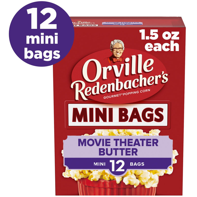 Orville Redenbacher’s Mini Bags Movie Theater Butter · Palomitas · 12 pzas de 1.5 oz