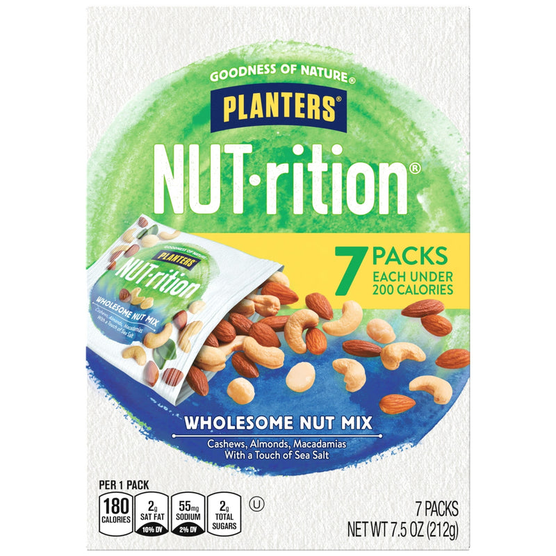PLANTERS NUT-RITION Wholesome Nut Mix Plant Based Protein · Nueces · 7 pzas