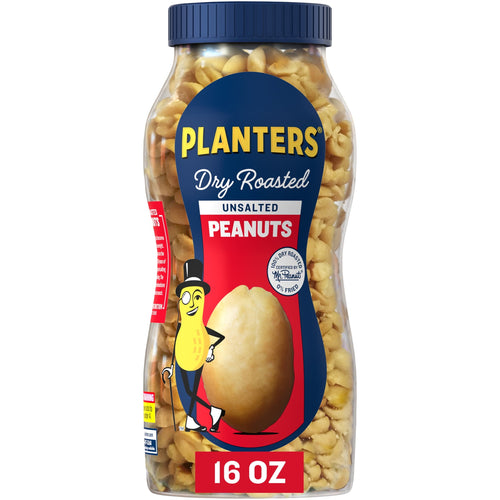 PLANTERS Unsalted Dry Roasted Plant Based Protein · Snack salado · 16 oz · frasco