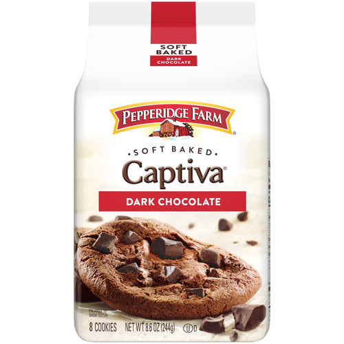 Pepperidge Farm Captiva Dark Chocolate · Galletas · 8.6 oz · bolsa