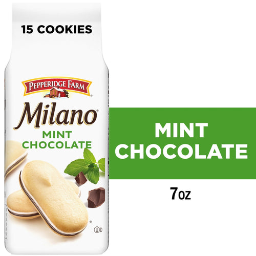 Pepperidge Farm Milano Mint Chocolate · Galletas · 15 galletas de 7 oz