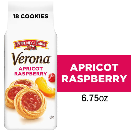 Pepperidge Farm Verona Apricot Raspberry Thumbprint · Galletas · 6.75 oz · bolsa