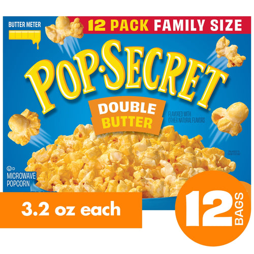 Pop Secret Double Butter · Palomitas · 12 pzas de 3.2 oz