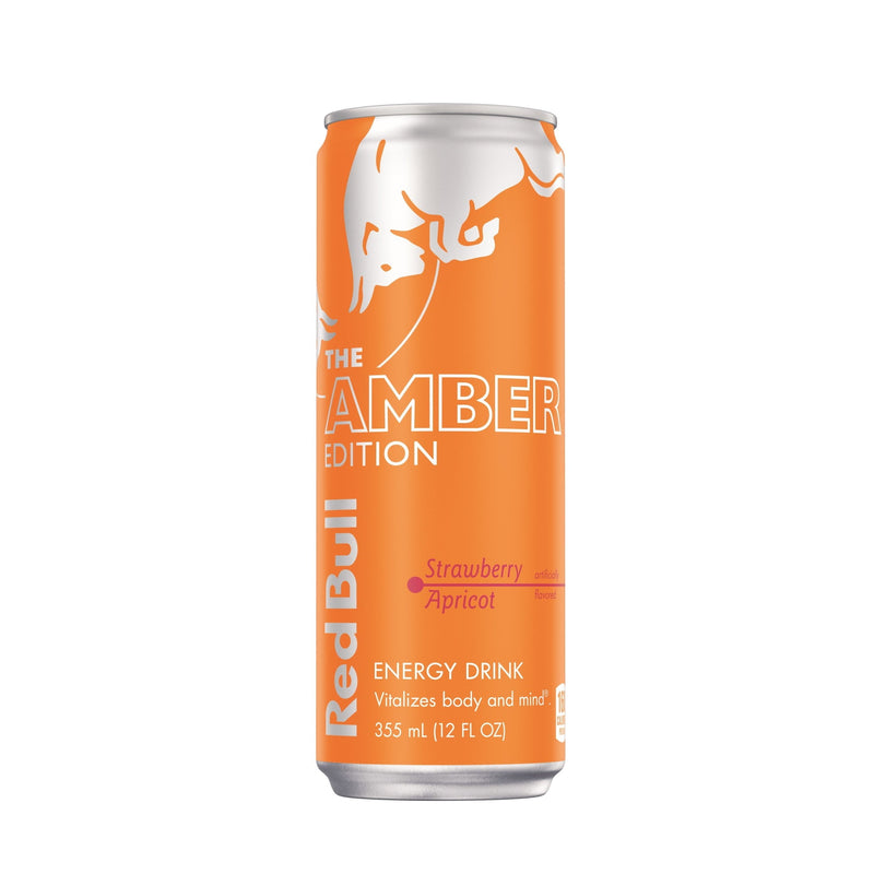 Red Bull Amber Edition Strawberry Apricot · Bebida energética · 12 fl oz · lata