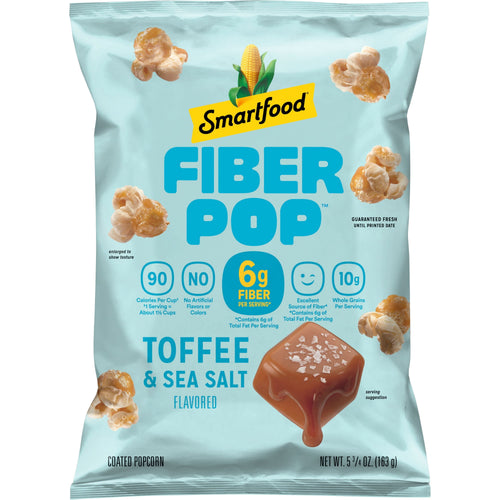 Smartfood FiberPop Toffee & Sea Salt · Palomitas · 5.75 oz