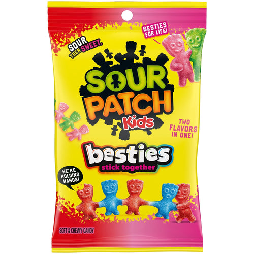 SOUR PATCH KIDS Besties 2 s in 1 Soft · Gomitas · 7.17 oz