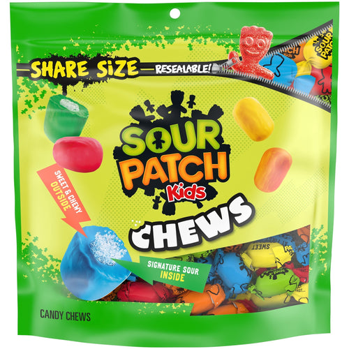 SOUR PATCH KIDS Chews Soft · Gomitas · 8.12 oz · tamaño para compartir