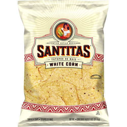 Santitas White Corn · Totopos · 11 oz · bolsa