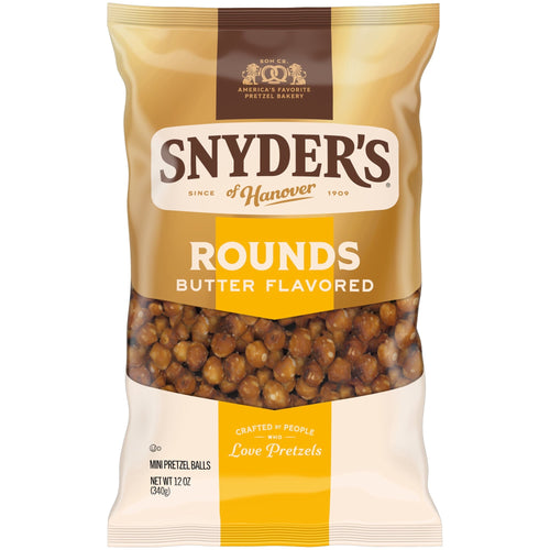 Snyder's of Hanover Butter Mini Pretzel Rounds · Pretzels · 12 oz · bolsa