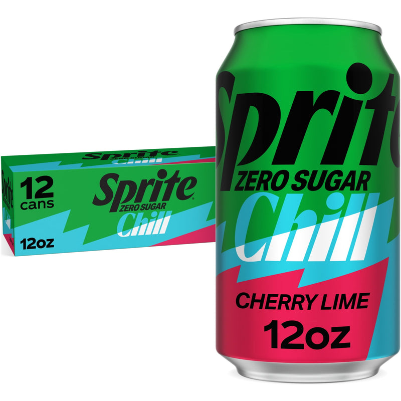 Sprite Chill Cherry-Lime · Refresco · 12 latas de 12 fl oz