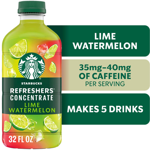 Starbucks Refreshers Concentrate Lime Watermelon · Café y cremas · 32 fl oz