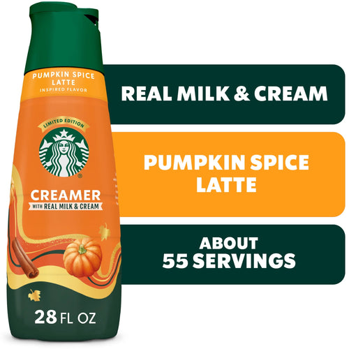 Starbucks Pumpkin Spice Latte Inspired · Crema para café · 28 fl oz · botella