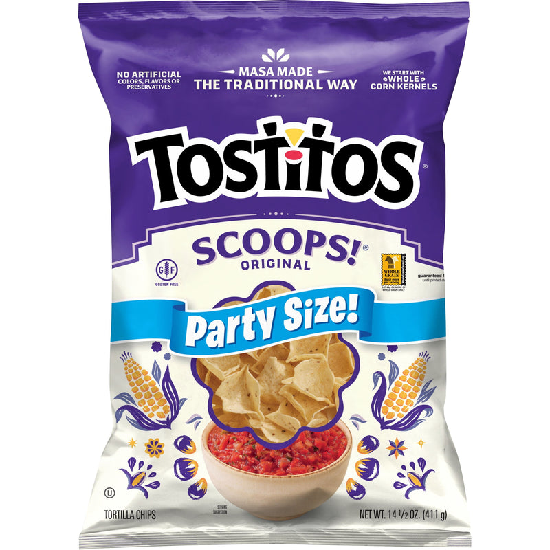 Tostitos Scoops! · Totopos · 14.5 oz · bolsa · tamaño fiesta