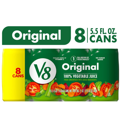 V8 Original 100% Vegetable Juice · Bebida · 8 pzas de 5.5 fl oz