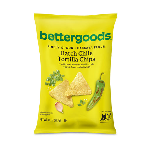 bettergoods Finely Ground Cassava Flour Hatch Chile · Totopos · 10 oz